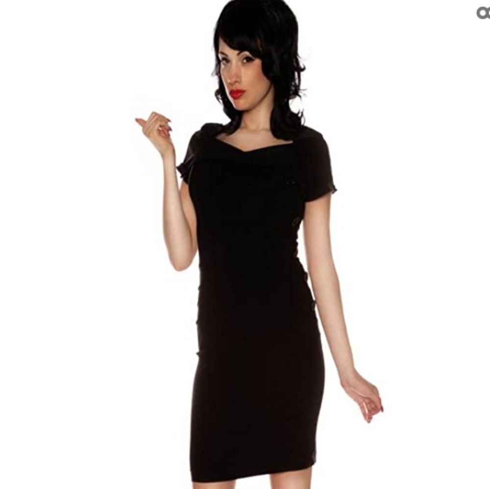 Folter clothing Black Dahlia pinup bombshell dress